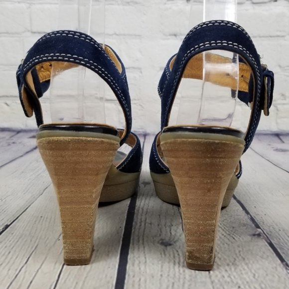 Kukoa open toe stacked heel sandals. Excellent pre-owned condition - Picture 3 of 5